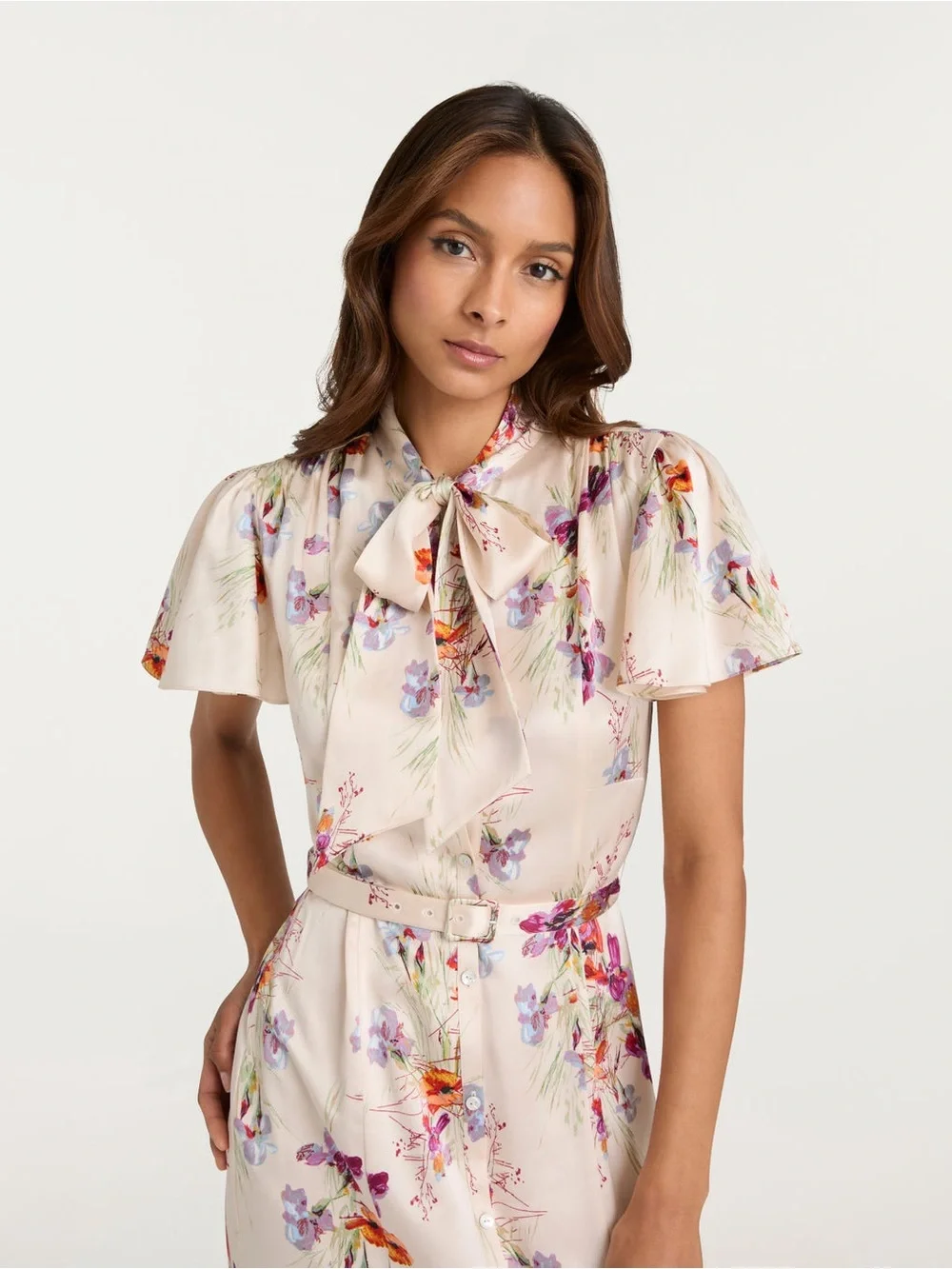 Cinq à Sept Iris Bouquet Willow Dress Oatmilk Multi Floral NWT Size 10 - Picture 5 of 9